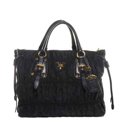 Prada Tessuto Nylon Gaufre Tote Nero Black 1 of 11