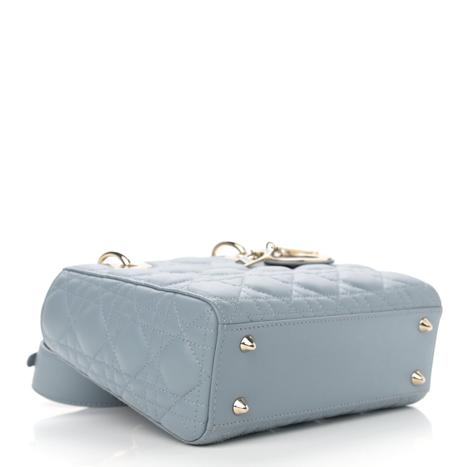 Christian Dior Lambskin Cannage Small My ABCDior Lady Dior Cloud Blue 5 of 12