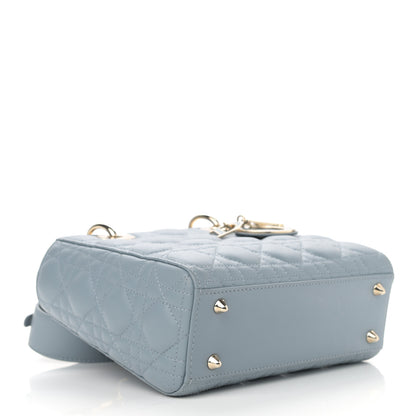 Christian Dior Lambskin Cannage Small My ABCDior Lady Dior Cloud Blue 5 of 12