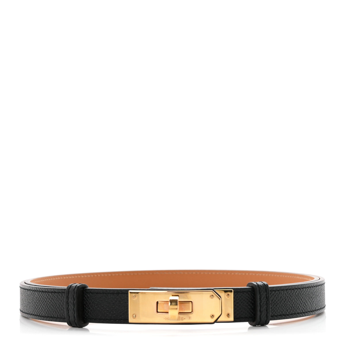 Hermes Epsom Kelly Belt Black 1 of 4