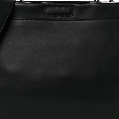 Fendi Vitello Grace FF 1974 Embossed Large Peekaboo Iconic Fit Satchel Black 8 of 12