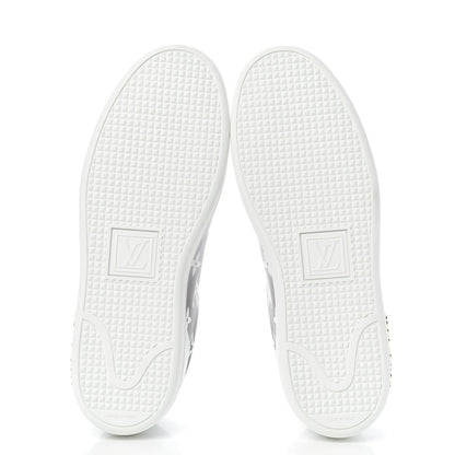 Louis Vuitton Calfskin Monogram Frontrow Sneakers 38 White Black 5 of 10