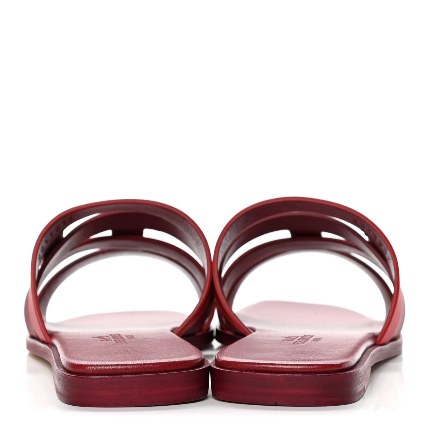 Calfskin Amore Sandals 36 Rouge Grenat Orange Solaire