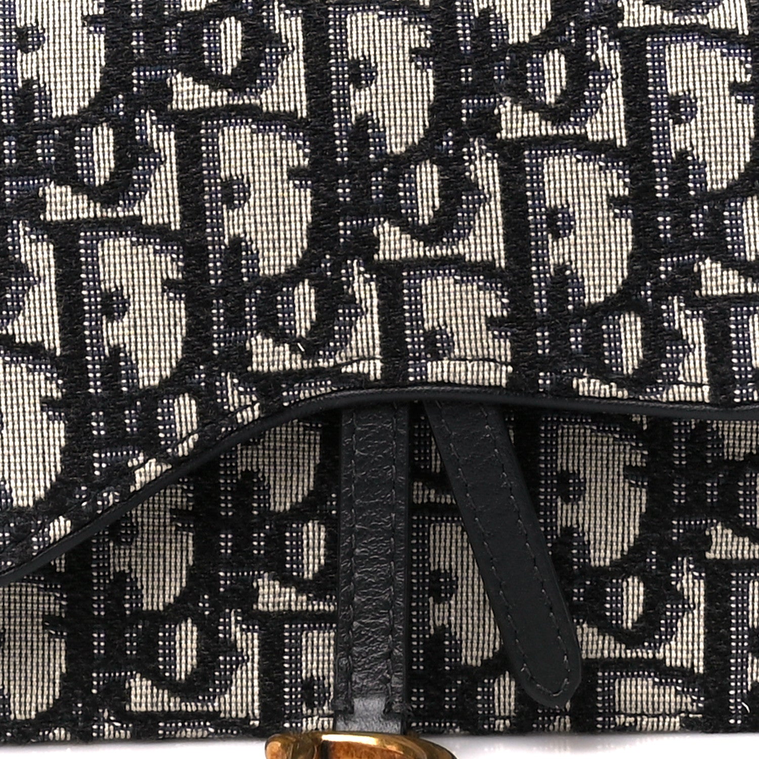 Christian Dior Oblique Saddle Belt Bag Blue 9 of 11