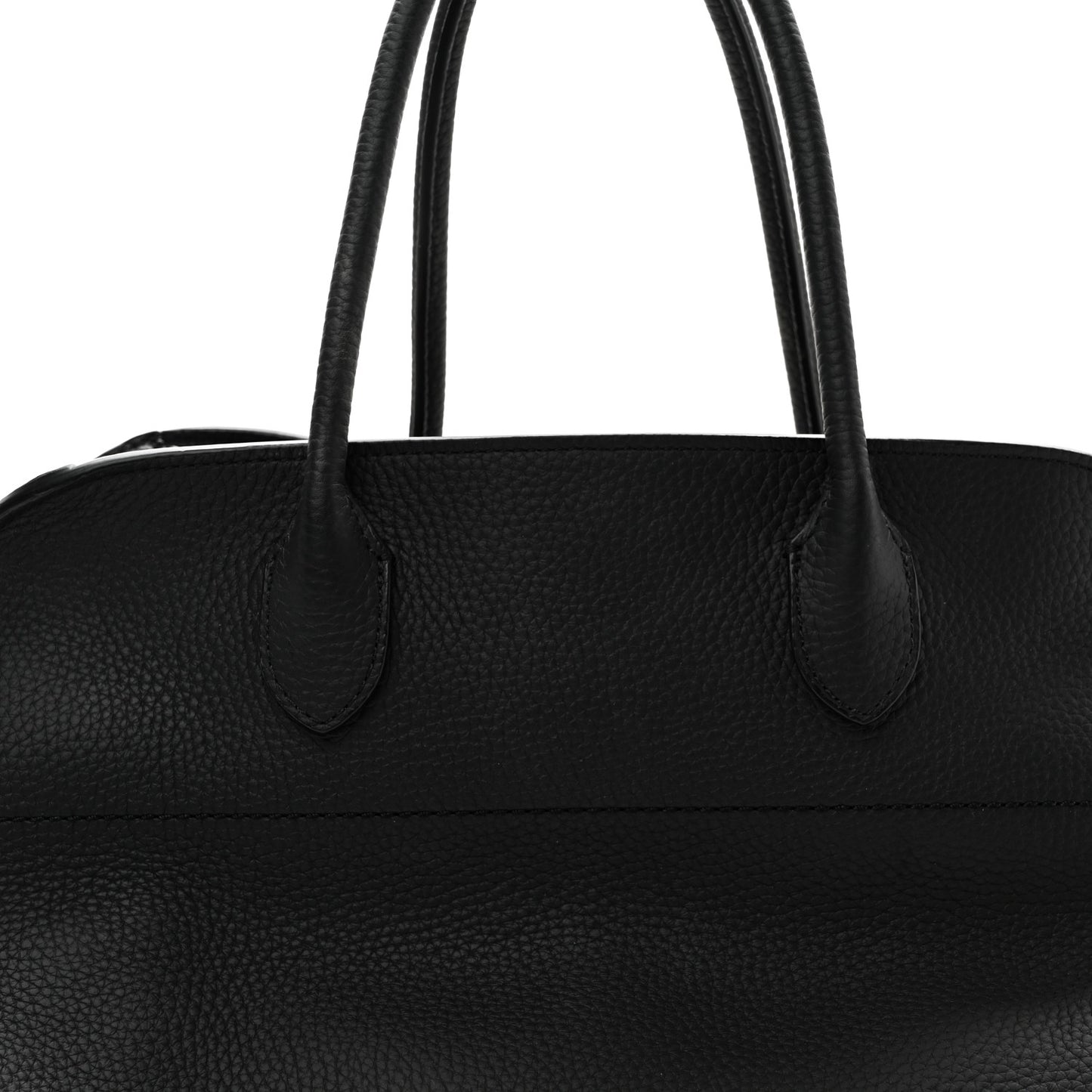 Matte Grained Calfskin Soft Margaux 15 Black