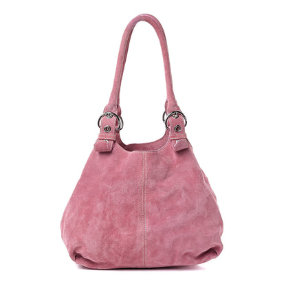 Prada Scamosciato Suede Hobo Pink 1 of 11