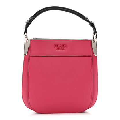 Prada City Calfskin Small Margit Bag Magenta Black 1 of 10