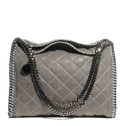 Stella McCartney Shaggy Deer Quilted Small Falabella Tote Light Grey 1 of 10