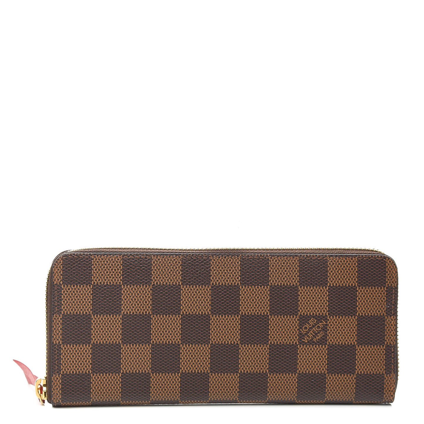 Damier Ebene Clemence Wallet Cherry