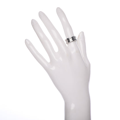 Bulgari 18K White Gold B.Zero1 Two-Band Ring 50 5.25 2 of 6
