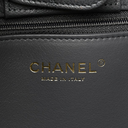 Chanel Caviar Quilted Large CC Shopping Tote Dark Grey 7 of 15