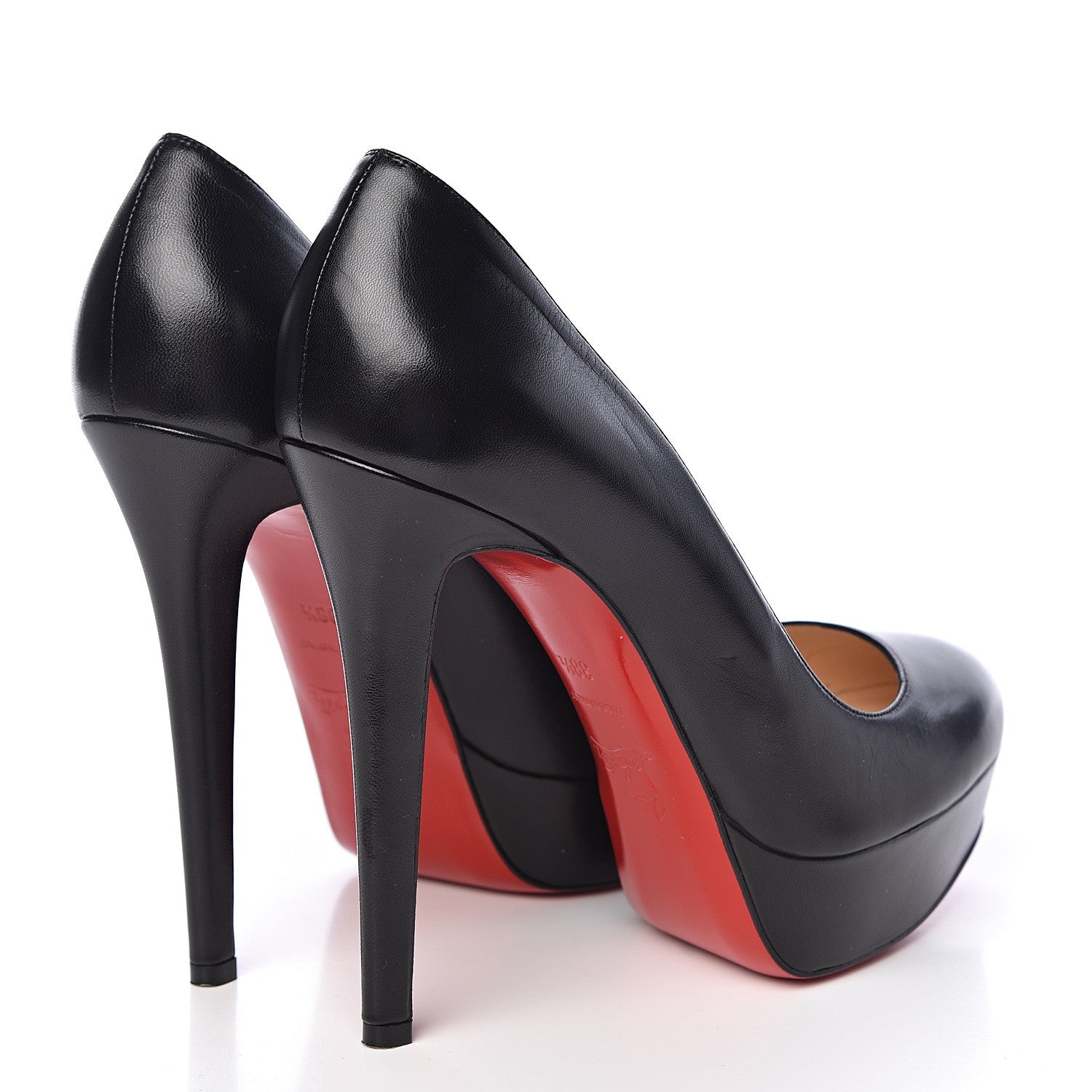 Christian Louboutin Kid Bianca 140 Pumps 38.5 Black 4 of 15