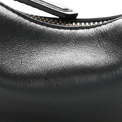 Fendi Vitello Grace Matte Nano Fendigraphy Hobo Charm Black 8 of 11