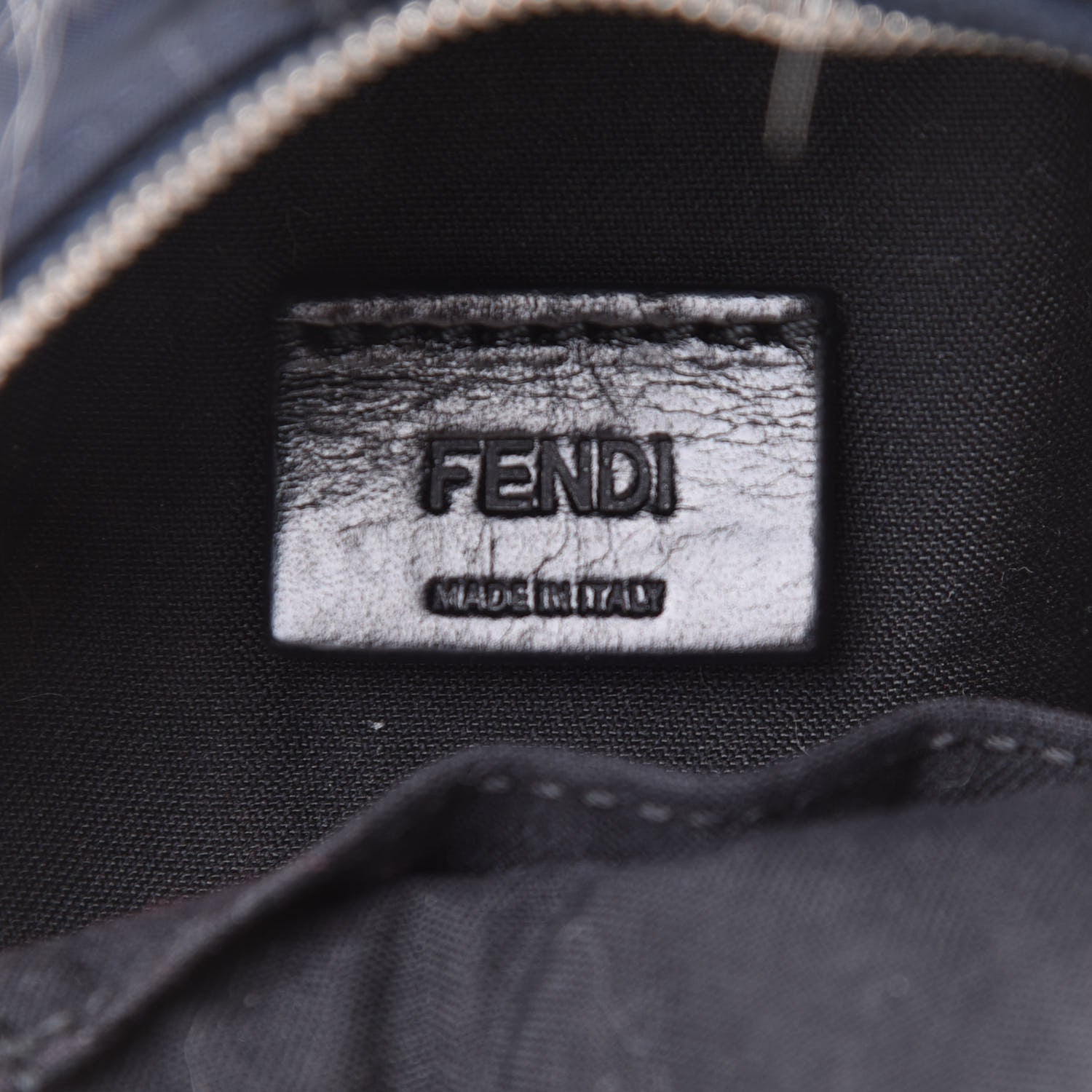 Fendi Nylon Cuoio Romano Nutria Fox Fur Monster Eyes Mini Backpack Charm Blue Black Multicolor 7 of 11