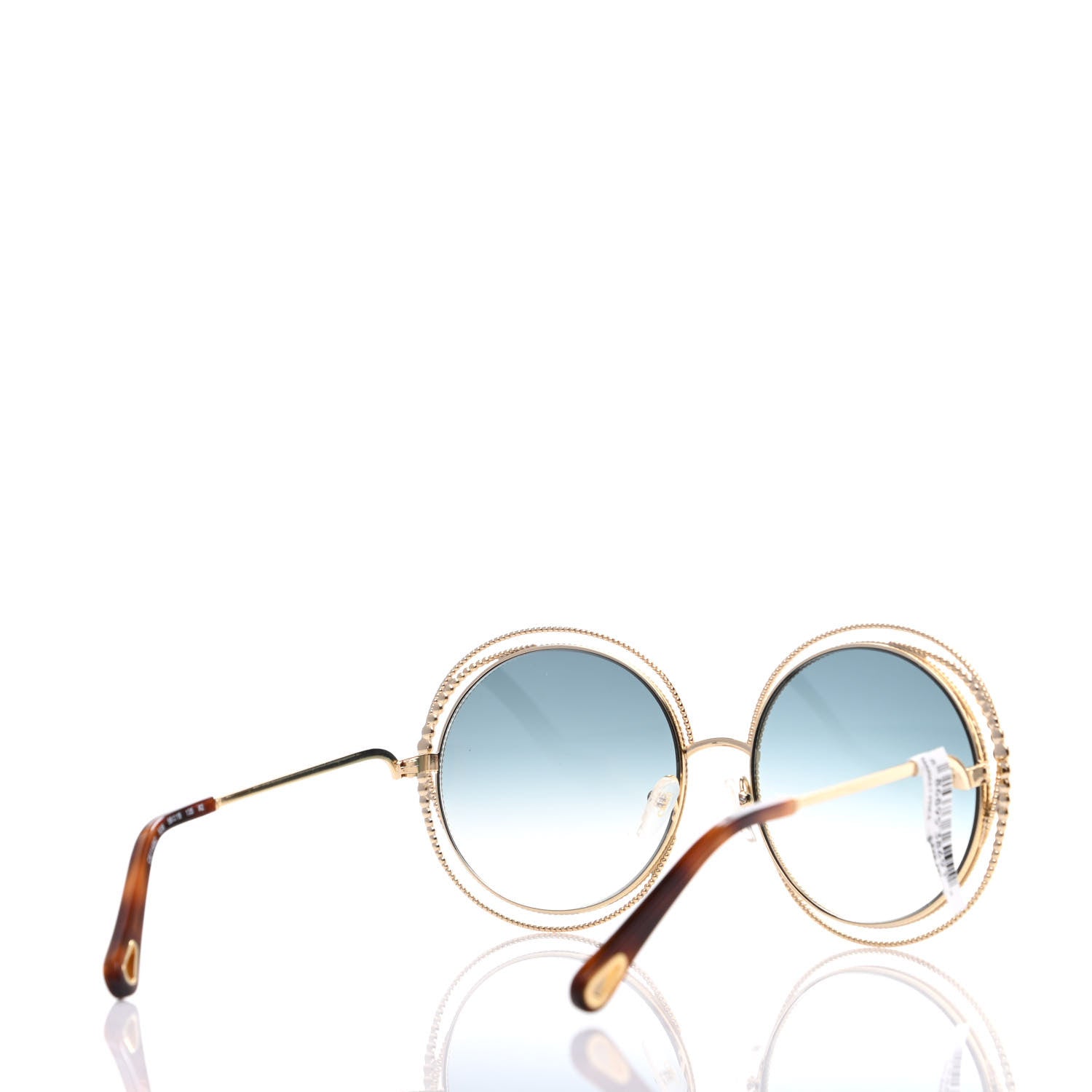 Chloe Oversized Round Carlina Oversized Round Sunglasses CE114SC Gold 4 of 7