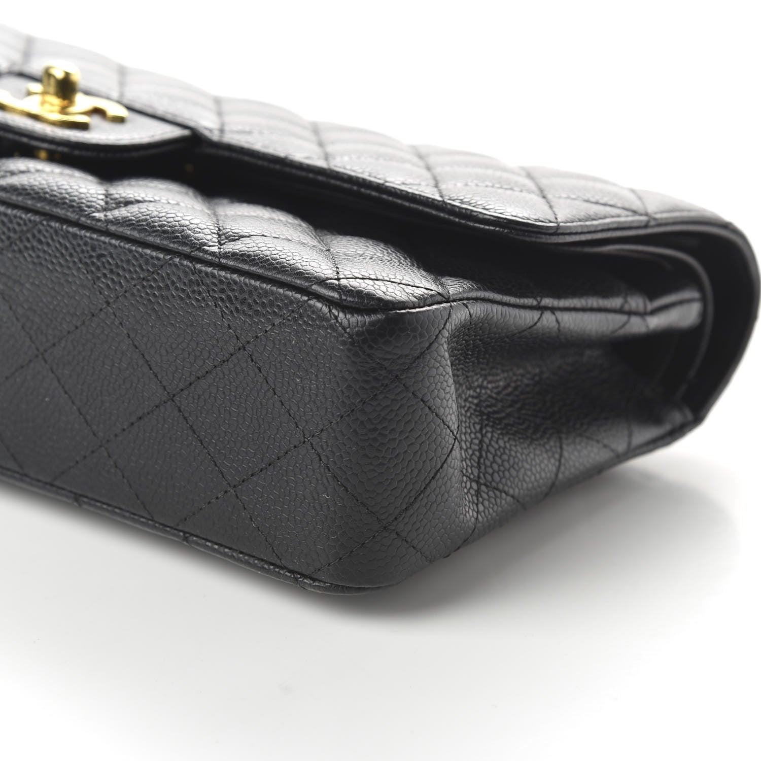 Chanel Caviar Quilted Medium Double Flap Black 7 of 11