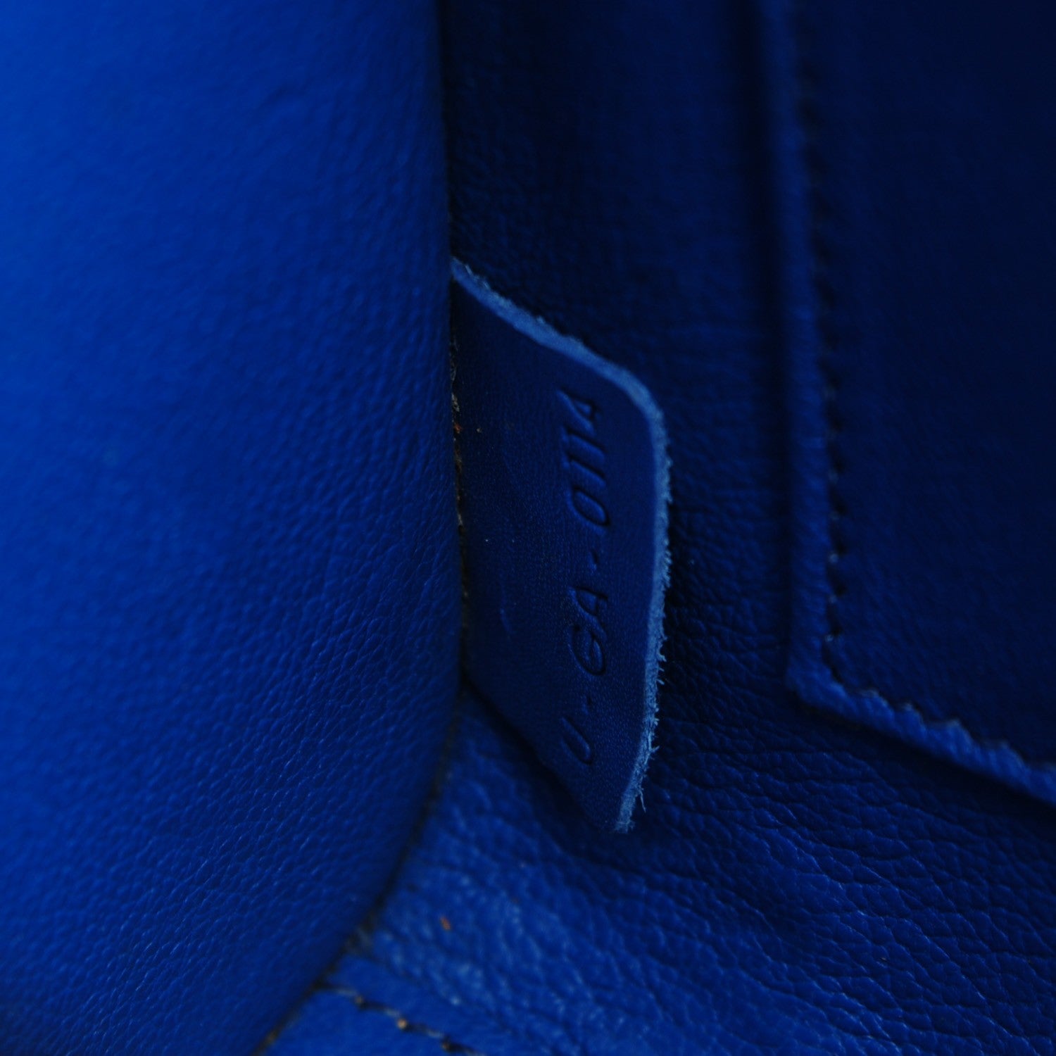 Celine Palmelato Calfskin Nano Luggage Electric Blue 8 of 9
