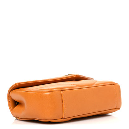 Saint Laurent Daytona Lambskin Matelasse Chevron Quilted Mini Loulou Dry Spell Dry Spell 4 of 10