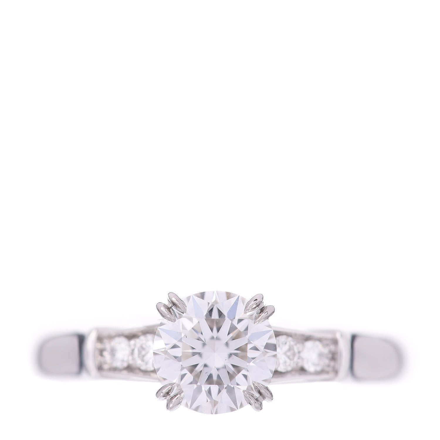 Harry Winston Platinum Diamond .74ct Tryst Engagement Ring 46 3.75 1 of 6