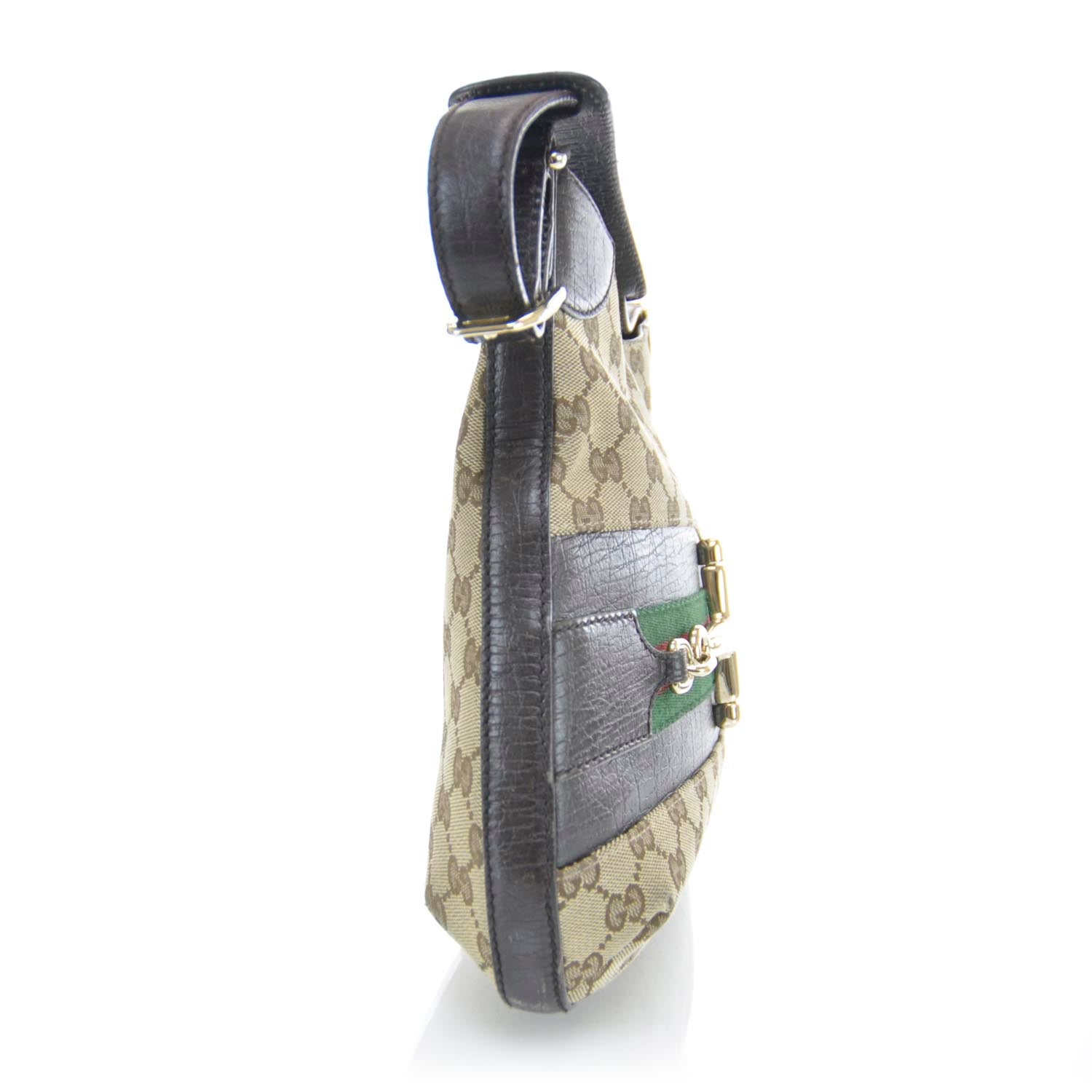 Gucci Monogram Hasler Shoulder Bag Ebony 6 of 10