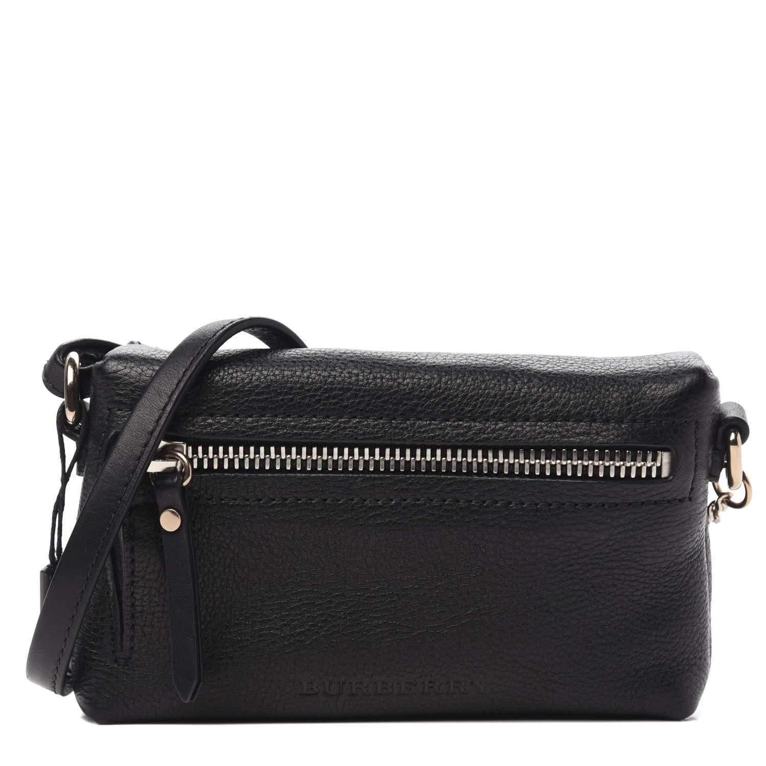 Burberry Grainy Calfskin Mini Rossett Bodybrit Biker Crossbody Black 1 of 10