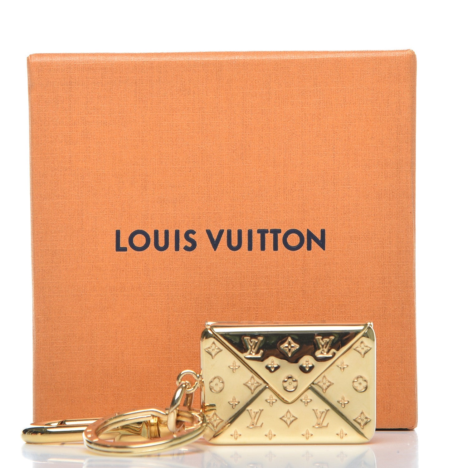 Louis Vuitton Love Note Envelope Bag Charm Key Holder Gold 6 of 6