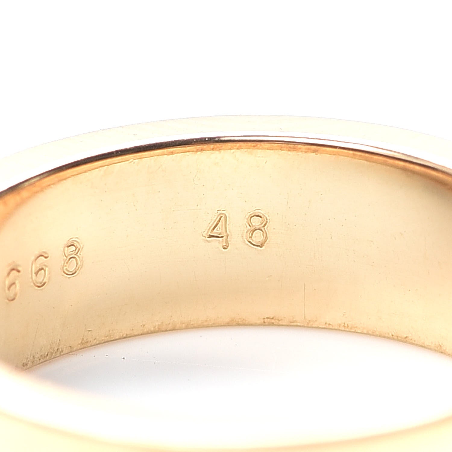 Cartier 18K Yellow Gold 5.5mm LOVE Ring 48 4.5 6 of 8