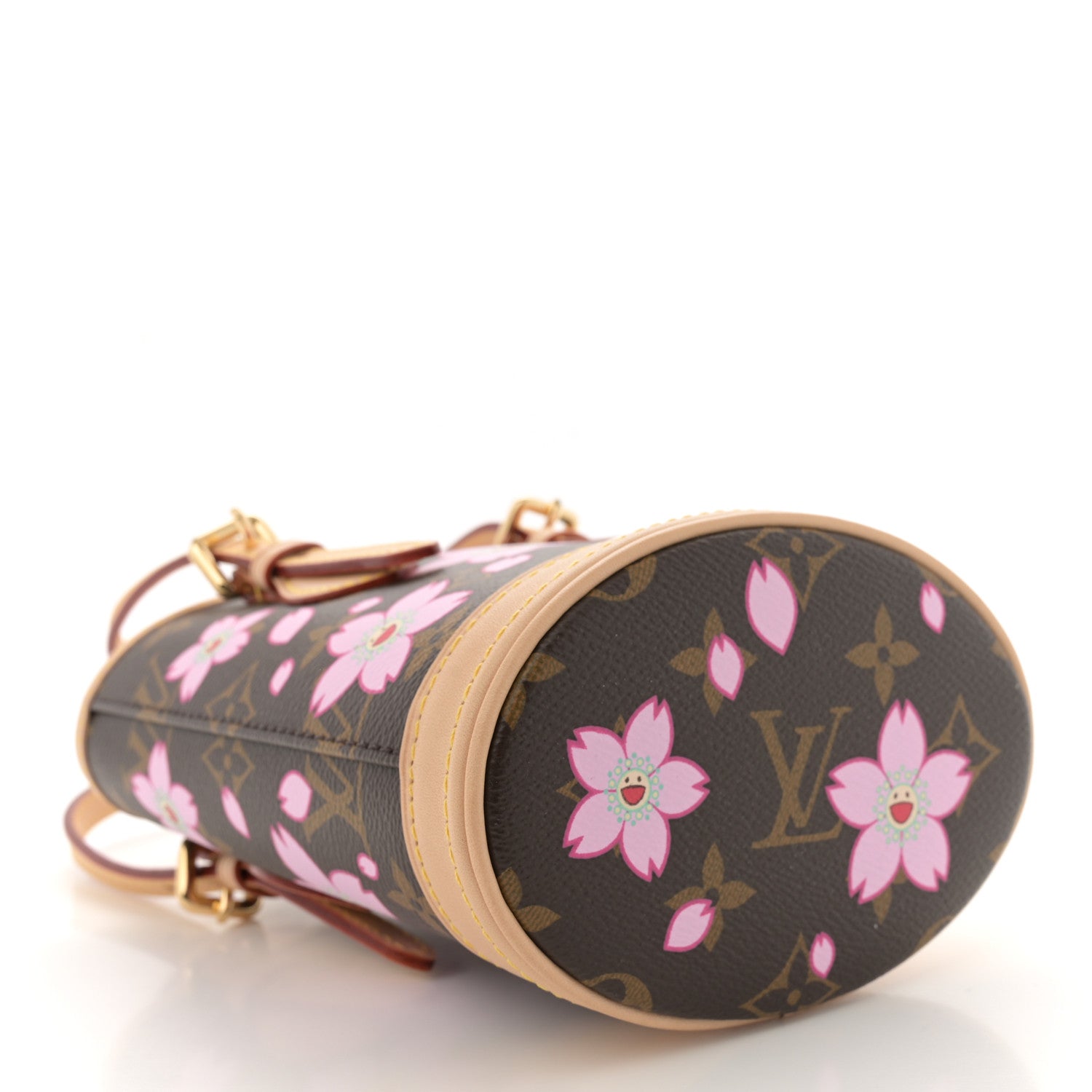 Louis Vuitton LV X TM Monogram Cherry Blossom Nano Bucket Sakura Brown 5 of 10