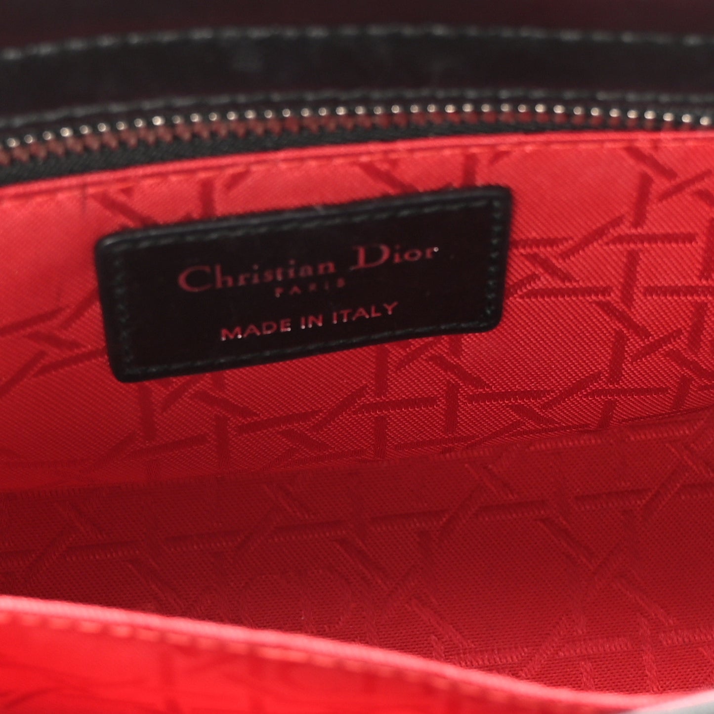 Lambskin Cannage Small Lucky Badges My Lady Dior Black