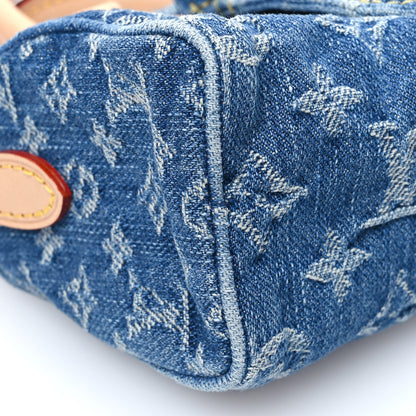 Louis Vuitton Monogram Denim Nano Speedy Blue 8 of 10