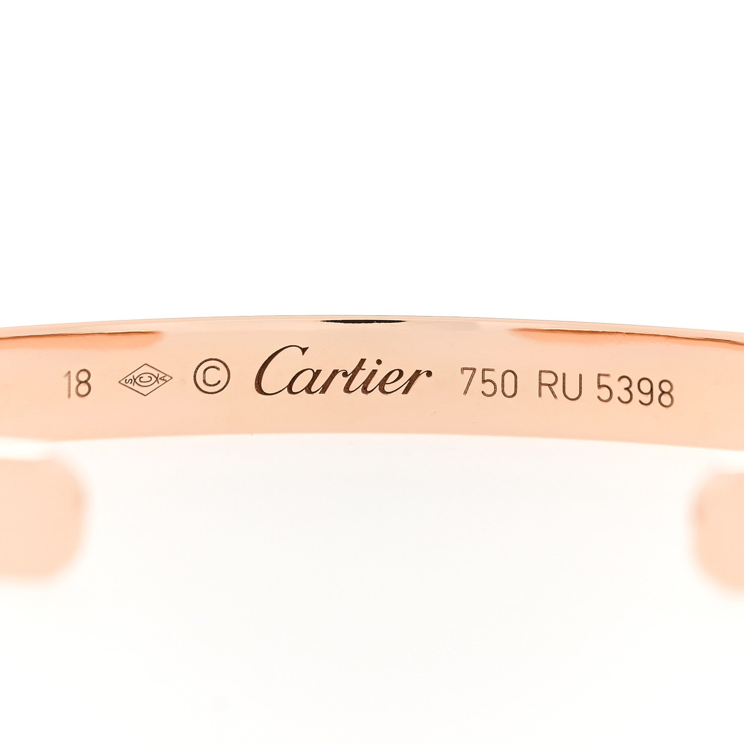 Cartier 18K Pink Gold LOVE Cuff Bracelet 18 3 of 3