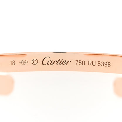 Cartier 18K Pink Gold LOVE Cuff Bracelet 18 3 of 3