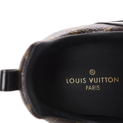 Louis Vuitton Suede Monogram Run Away Sneakers 39 Black 8 of 10