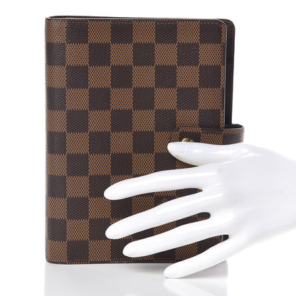 Louis Vuitton Damier Ebene Medium Ring Agenda Cover 2 of 7