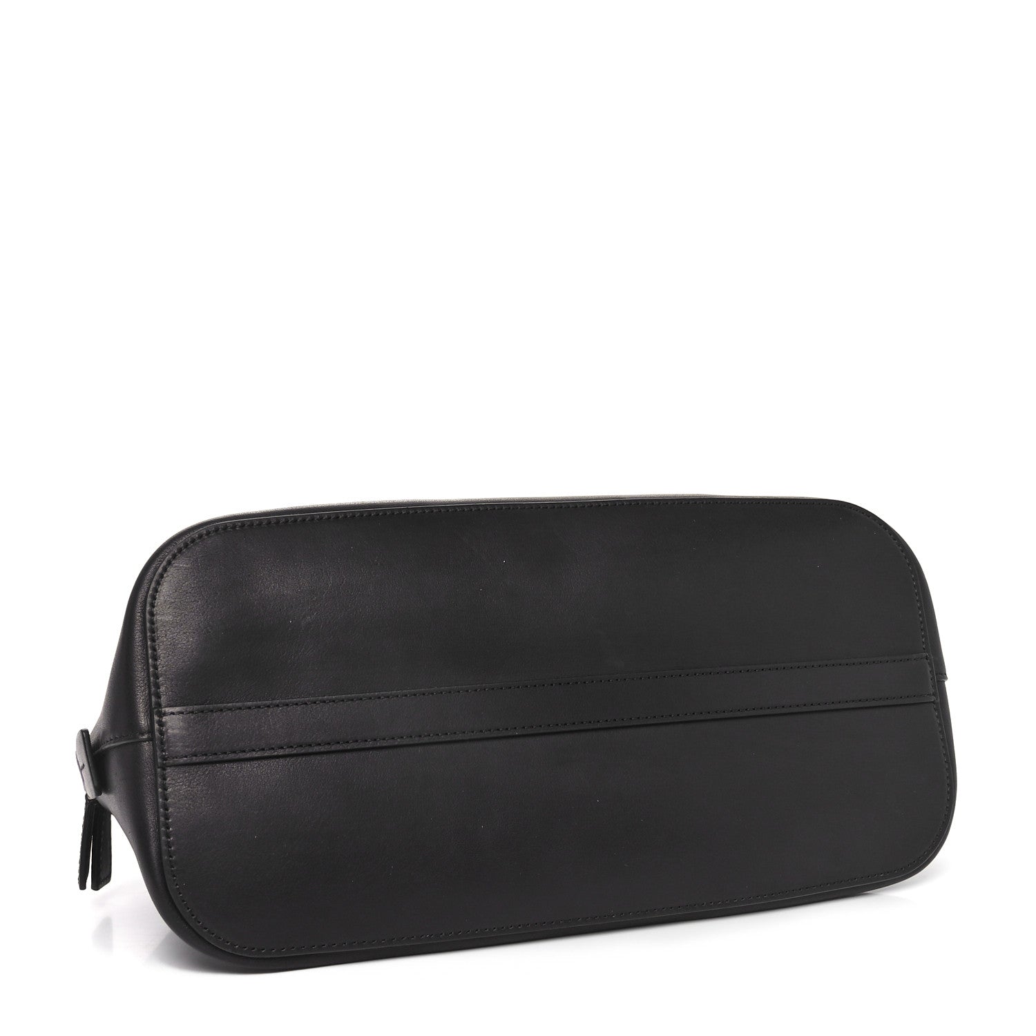The Row Polished Saddle Calfskin Medium Devon Bag Black 6 of 17