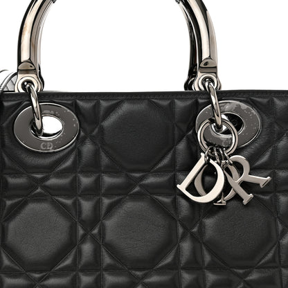 Christian Dior Lambskin Cannage The Lady 95.22 Black 8 of 10