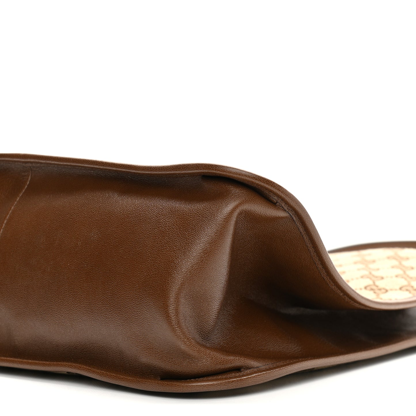 Monogram Horsebit 1955 Tote Bag Beige Brown Sugar