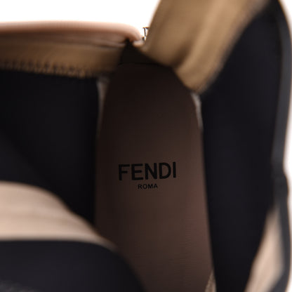 Fendi Glossy Neoprene FFrame Ankle Boots 38 Black 7 of 8