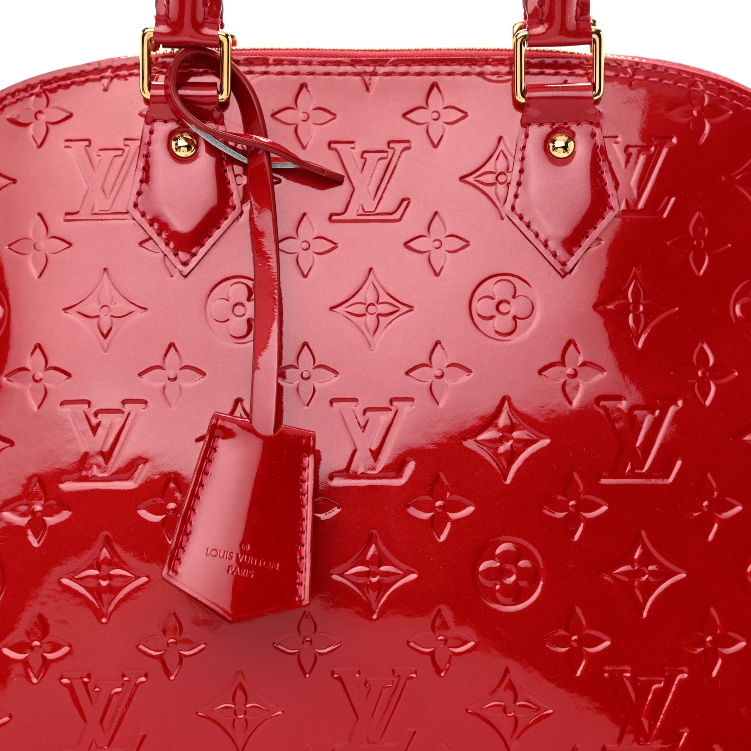 Louis Vuitton Vernis Alma MM Pomme D'Amour 8 of 8