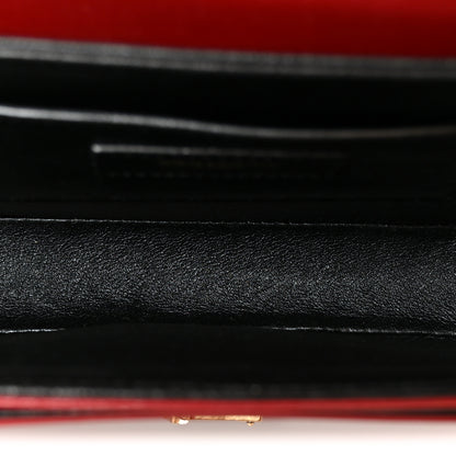 Saint Laurent Box Calfskin Monogram Medium Solferino Satchel Rouge Opyum 5 of 11