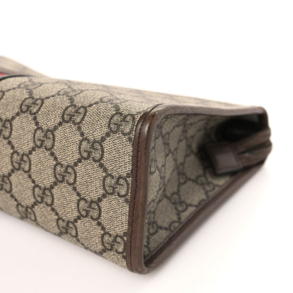Gucci GG Supreme Monogram Web Ophidia GG Toiletry Case Beige New Acero 9 of 10