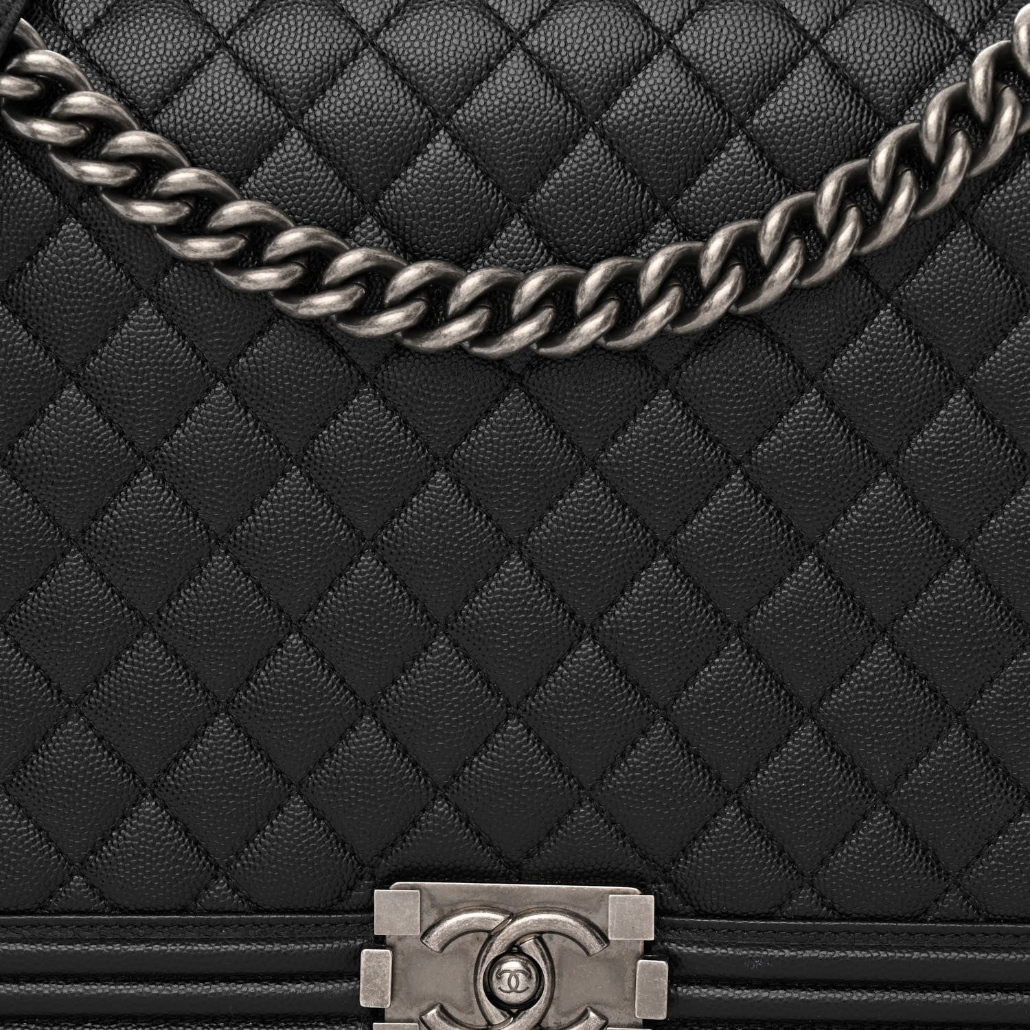 Chanel Caviar Quilted Large Boy Flap Black 8 of 12