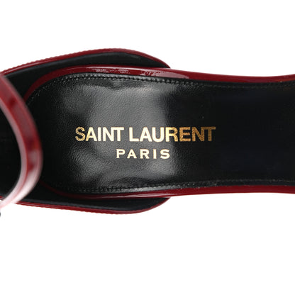 Saint Laurent Patent Opyum 110 Sandals 36.5 Hot Red 8 of 10