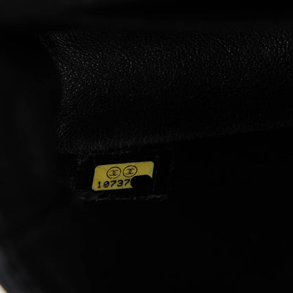 Chanel Lambskin Quilted East West Flap Black 8 of 8