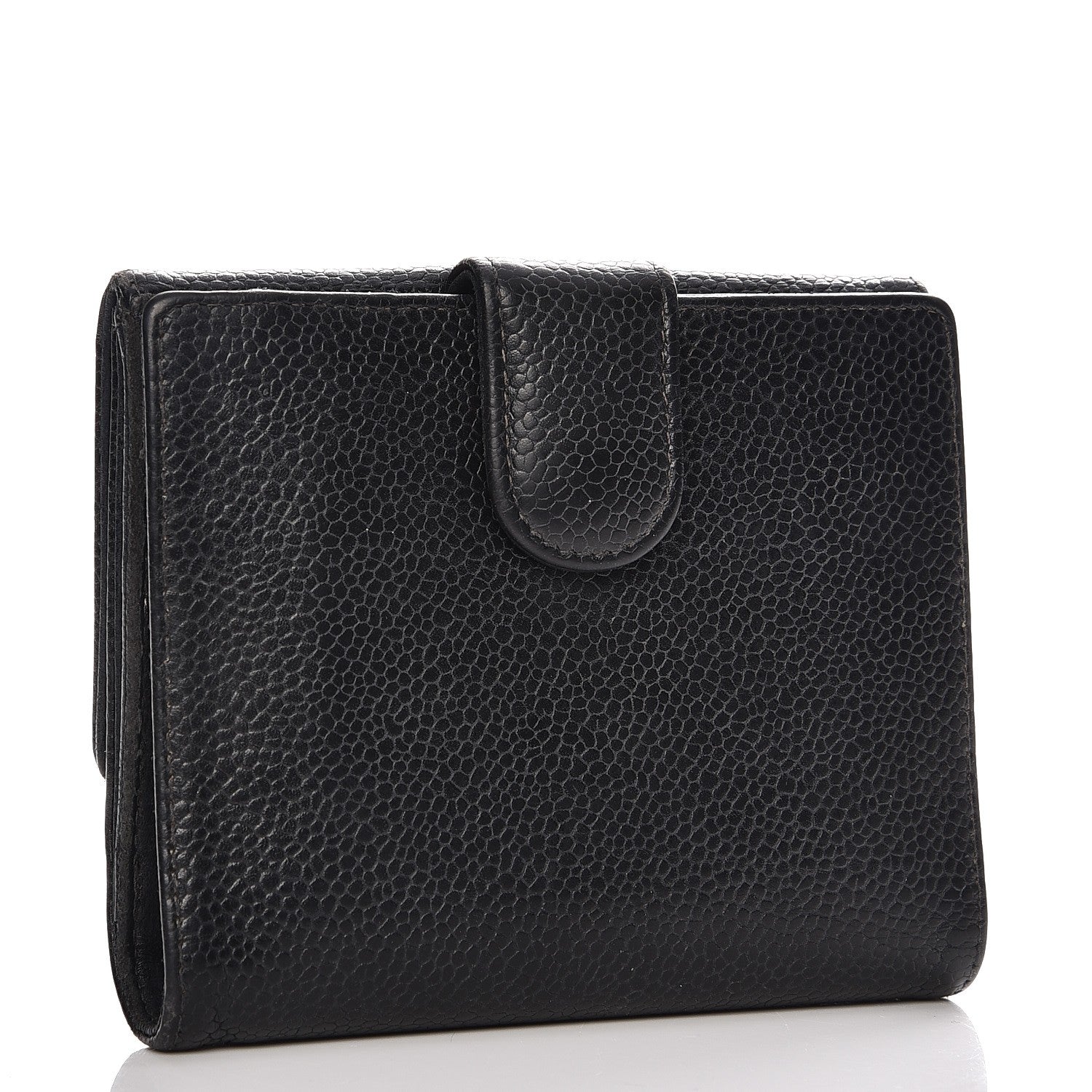 Chanel Caviar Timeless CC Compact French Wallet Black 3 of 16