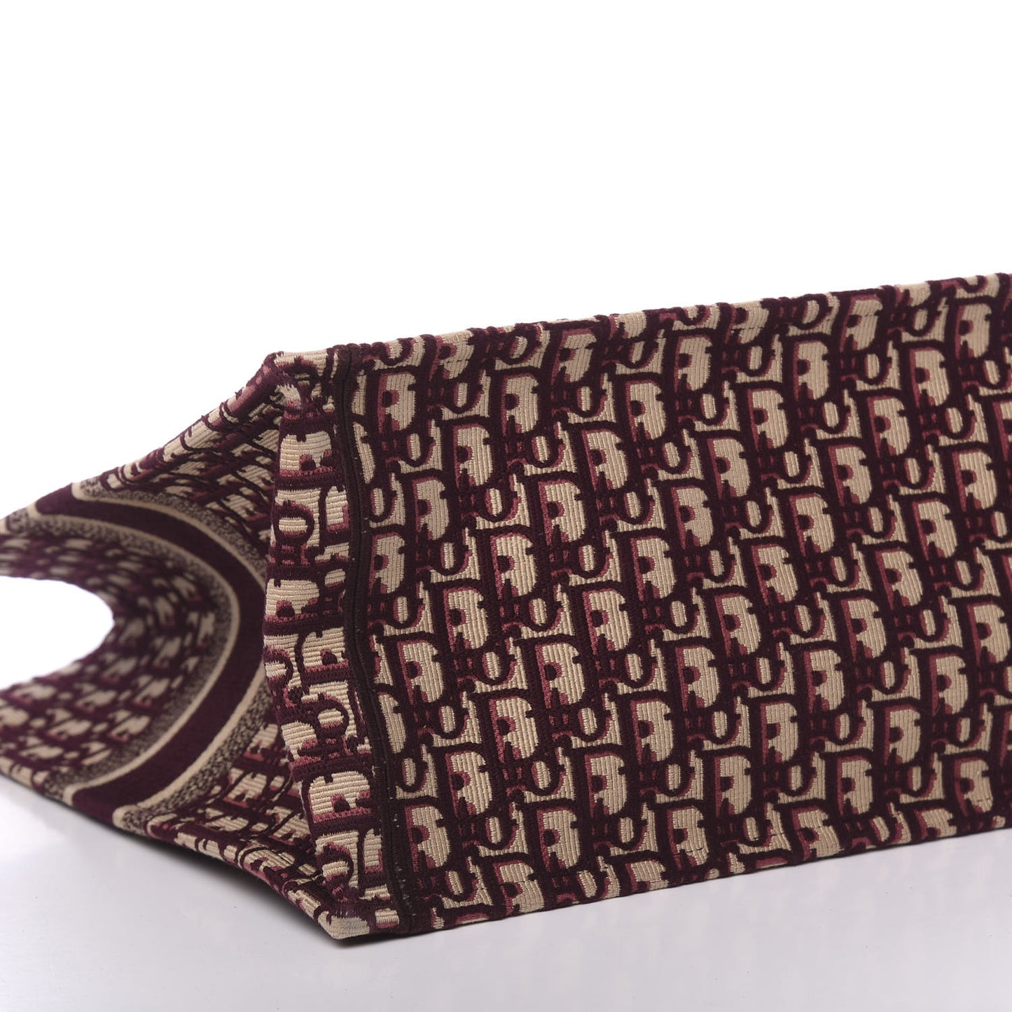 Oblique Large Book Tote Burgundy Multicolor