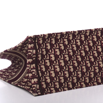 Christian Dior Oblique Large Book Tote Burgundy Multicolor 9 of 16