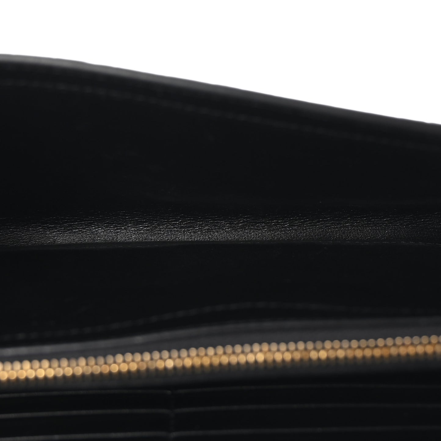 Calfskin Crocodile Embossed Cassandre Wallet On Chain WOC Black