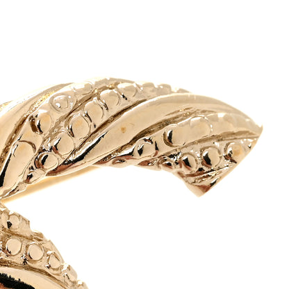 Chanel Twisted CC Brooch Light Gold 4 of 4