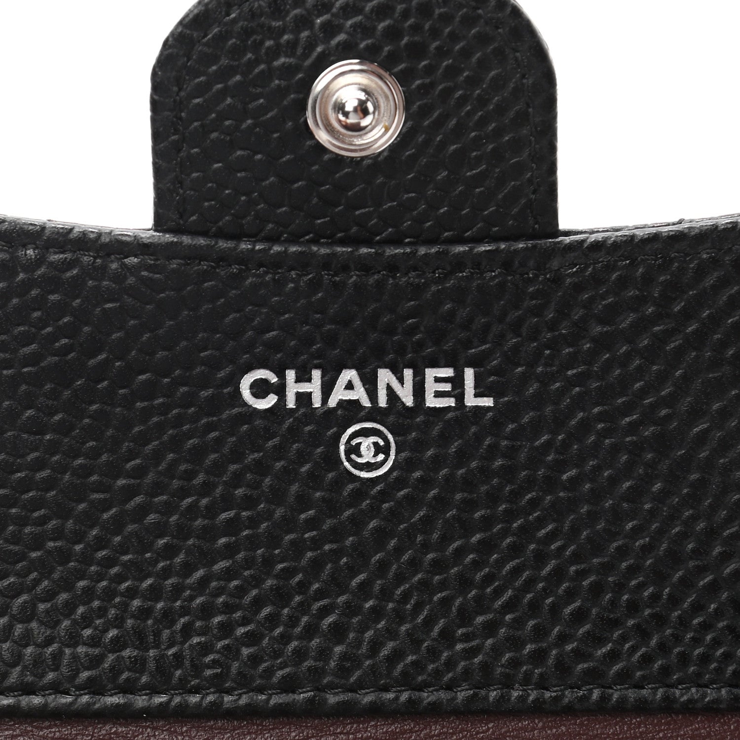 Chanel Caviar Quilted Compact Flap Wallet Black 6 of 9